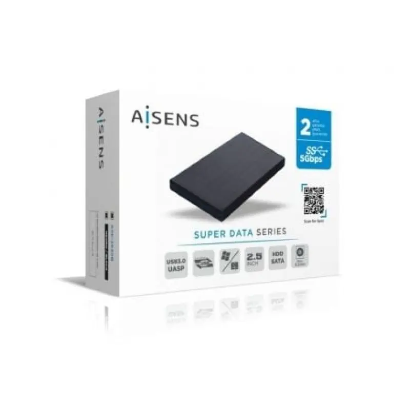 Caja Externa para Disco Duro de 2.5' Aisens ASE-2530B/ USB 3.1 Caja Externa para Disco Duro de 2.5' Aisens ASE-2530B/ USB 3.1