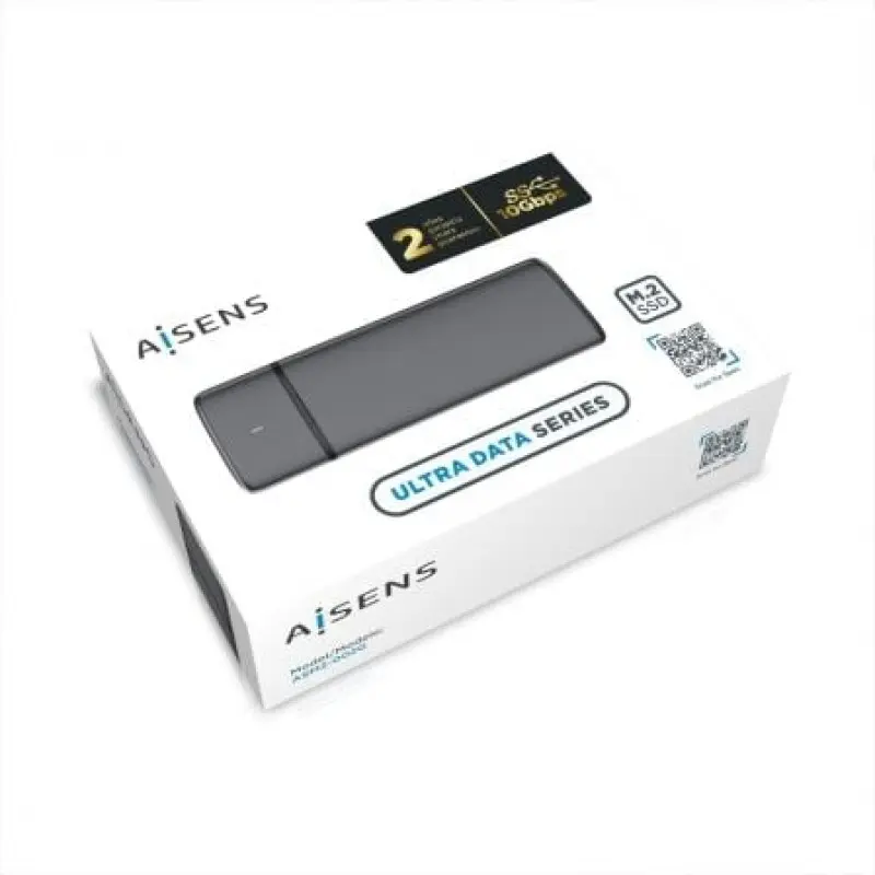 Caja Externa para Disco SSD M.2 SATA/NVMe Aisens ASM2-002G/ USB 3.1/ Sin tornillos Caja Externa para Disco SSD M.2 SATA/NVMe Aisens ASM2-002G/ USB 3.1/ Sin tornillos