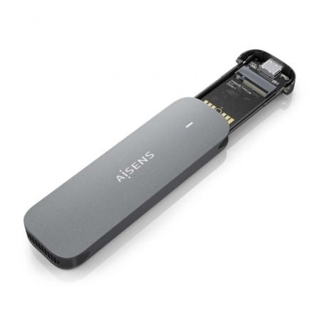 Caja Externa para Disco SSD M.2 SATA Aisens ASM2-006GRY/ USB 3.1/ Sin tornillos Caja Externa para Disco SSD M.2 SATA Aisens ASM2-006GRY/ USB 3.1/ Sin tornillos