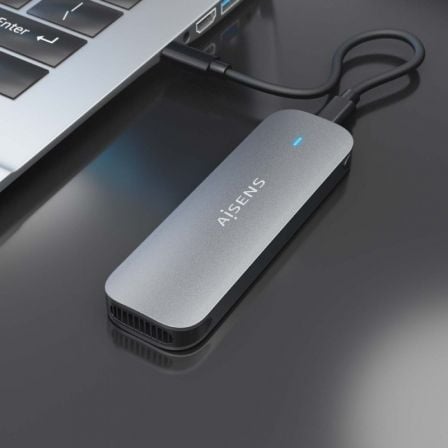 Caja Externa para Disco SSD M.2 SATA Aisens ASM2-006GRY/ USB 3.1/ Sin tornillos Caja Externa para Disco SSD M.2 SATA Aisens ASM2-006GRY/ USB 3.1/ Sin tornillos