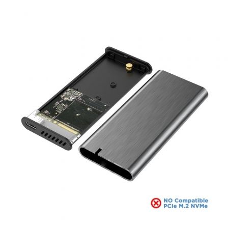 Caja Externa para Disco SSD M.2 SATA Aisens ASM2-007GRY/ USB 3.1 Gen1/ Sin Tornillos Caja Externa para Disco SSD M.2 SATA Aisens ASM2-007GRY/ USB 3.1 Gen1/ Sin Tornillos