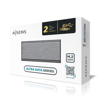 Caja Externa para Disco SSD M.2 SATA Aisens ASM2-007GRY/ USB 3.1 Gen1/ Sin Tornillos Caja Externa para Disco SSD M.2 SATA Aisens ASM2-007GRY/ USB 3.1 Gen1/ Sin Tornillos