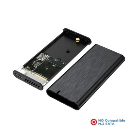 Caja Externa para Disco SSD M.2 NVMe Aisens ASM2-008B/ USB 3.1 Gen2/ Sin Tornillos Caja Externa para Disco SSD M.2 NVMe Aisens ASM2-008B/ USB 3.1 Gen2/ Sin Tornillos