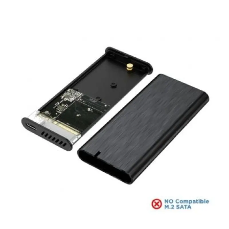Caja Externa para Disco SSD M.2 NVMe Aisens ASM2-008B/ USB 3.1 Gen2/ Sin Tornillos Caja Externa para Disco SSD M.2 NVMe Aisens ASM2-008B/ USB 3.1 Gen2/ Sin Tornillos