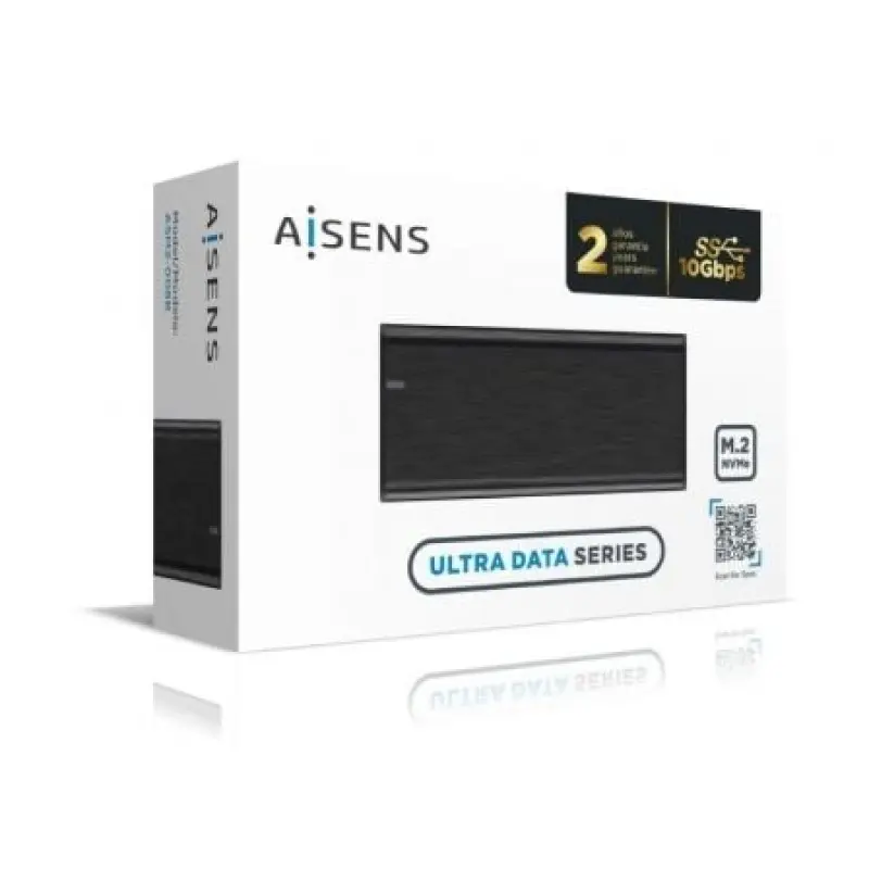 Caja Externa para Disco SSD M.2 NVMe Aisens ASM2-008B/ USB 3.1 Gen2/ Sin Tornillos Caja Externa para Disco SSD M.2 NVMe Aisens ASM2-008B/ USB 3.1 Gen2/ Sin Tornillos