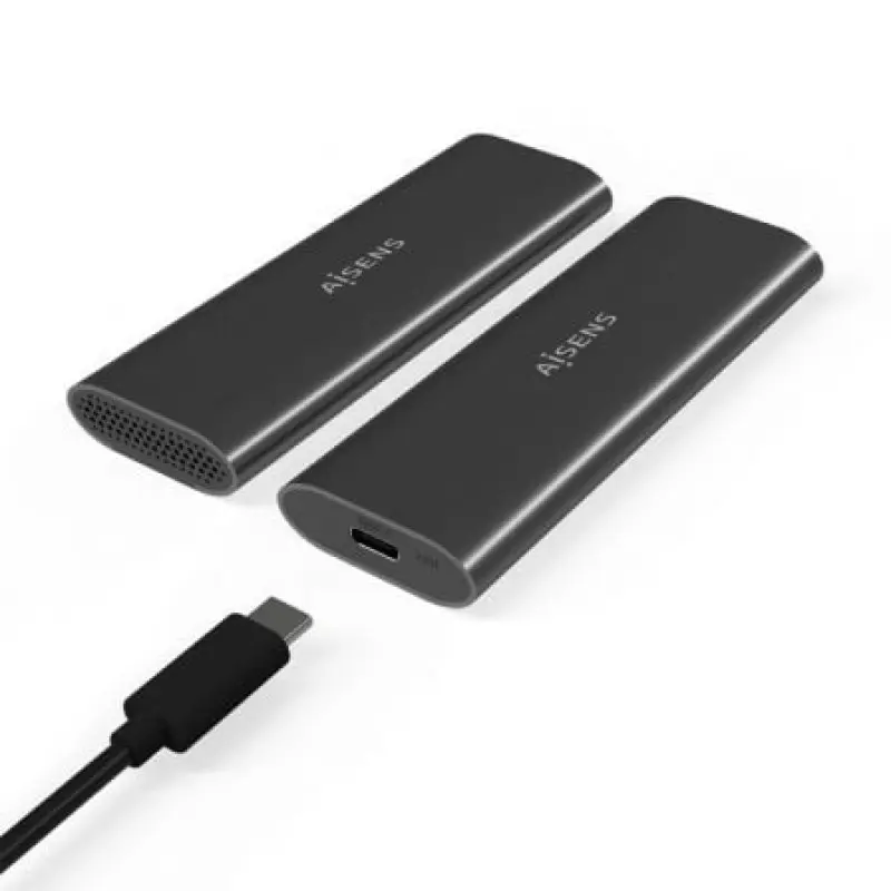 Caja Externa para Disco SSD M.2 SATA/NVMe Aisens ASM2-015GR/ USB 3.1/ Sin tornillos Caja Externa para Disco SSD M.2 SATA/NVMe Aisens ASM2-015GR/ USB 3.1/ Sin tornillos