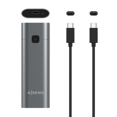 Caja Externa para Disco SSD M.2 NVMe Aisens ASM2-021GR/ USB 3.1 Gen2/ Sin Tornillos Caja Externa para Disco SSD M.2 NVMe Aisens ASM2-021GR/ USB 3.1 Gen2/ Sin Tornillos