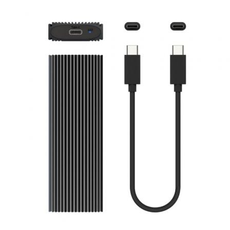 Caja Externa para Disco SSD M.2 NVMe Aisens ASM2-023GR/ USB 3.2/ Sin tornillos Caja Externa para Disco SSD M.2 NVMe Aisens ASM2-023GR/ USB 3.2/ Sin tornillos