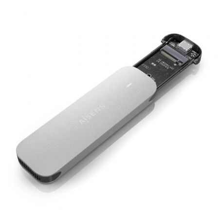 Caja Externa para Disco SSD M.2 NVMe Aisens ASM2-025SL/ USB 3.2/ Sin tornillos Caja Externa para Disco SSD M.2 NVMe Aisens ASM2-025SL/ USB 3.2/ Sin tornillos