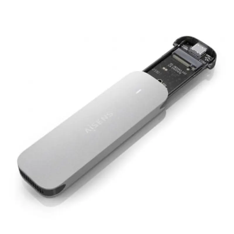 Caja Externa para Disco SSD M.2 NVMe Aisens ASM2-025SL/ USB 3.2/ Sin tornillos Caja Externa para Disco SSD M.2 NVMe Aisens ASM2-025SL/ USB 3.2/ Sin tornillos