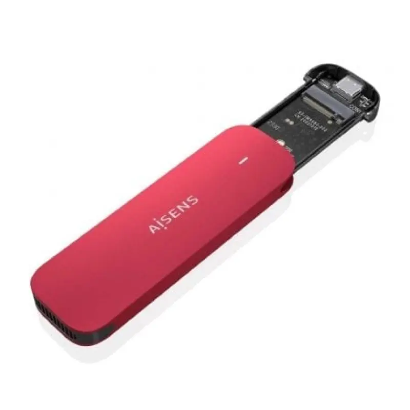 Caja Externa para Disco SSD M.2 NVMe Aisens ASM2-027RED/ USB 3.2/ Sin tornillos Caja Externa para Disco SSD M.2 NVMe Aisens ASM2-027RED/ USB 3.2/ Sin tornillos