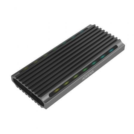 Caja Externa para Disco SSD M.2 SATA/NVMe Aisens ASM2-RGB011GR/ USB 3.2 Gen2/ Sin Tornillos Caja Externa para Disco SSD M.2 SATA/NVMe Aisens ASM2-RGB011GR/ USB 3.2 Gen2/ Sin Tornillos