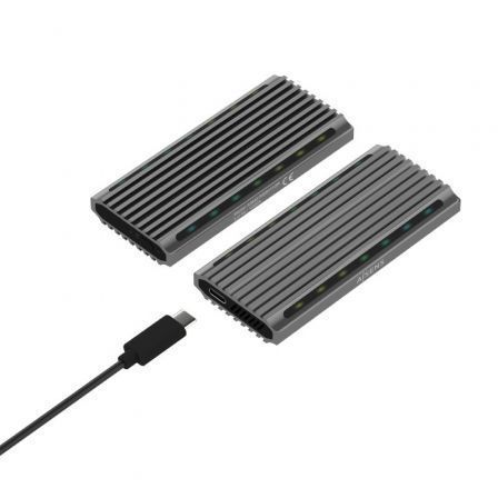 Caja Externa para Disco SSD M.2 SATA/NVMe Aisens ASM2-RGB011GR/ USB 3.2 Gen2/ Sin Tornillos Caja Externa para Disco SSD M.2 SATA/NVMe Aisens ASM2-RGB011GR/ USB 3.2 Gen2/ Sin Tornillos