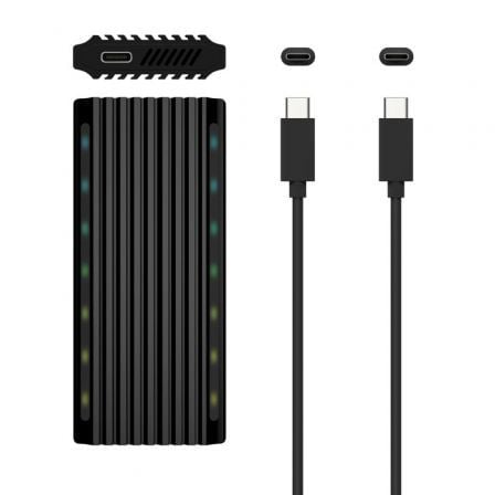Caja Externa para Disco SSD M.2 SATA/NVMe Aisens ASM2-RGB012B/ USB 3.2/ Sin tornillos Caja Externa para Disco SSD M.2 SATA/NVMe Aisens ASM2-RGB012B/ USB 3.2/ Sin tornillos