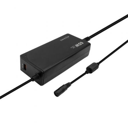 Cargador de Portátil Aisens ASLC-65WAUTO-BK/ 65W/ Automático/ 9 Conectores/ Voltaje 18.5-20V/ 1 USB QC3.0 Cargador de Portátil Aisens ASLC-65WAUTO-BK/ 65W/ Automático/ 9 Conectores/ Voltaje 18.5-20V/ 1 USB QC3.0