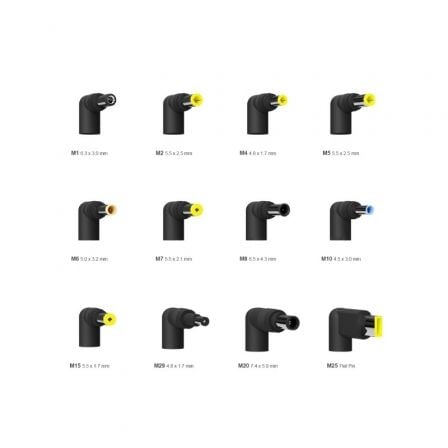 Cargador de Portátil Aisens ASLC-90WAUTO-BK/ 90W/ Automático/ 12 Conectores/ Voltaje 15-20V/ 1 USB QC3.0 Cargador de Portátil Aisens ASLC-90WAUTO-BK/ 90W/ Automático/ 12 Conectores/ Voltaje 15-20V/ 1 USB QC3.0