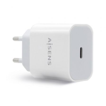 Cargador de Pared Aisens A110-0537/ 1xUSB Tipo-C/ 20W Cargador de Pared Aisens A110-0537/ 1xUSB Tipo-C/ 20W
