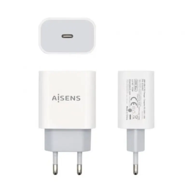 Cargador de Pared Aisens A110-0537/ 1xUSB Tipo-C/ 20W Cargador de Pared Aisens A110-0537/ 1xUSB Tipo-C/ 20W