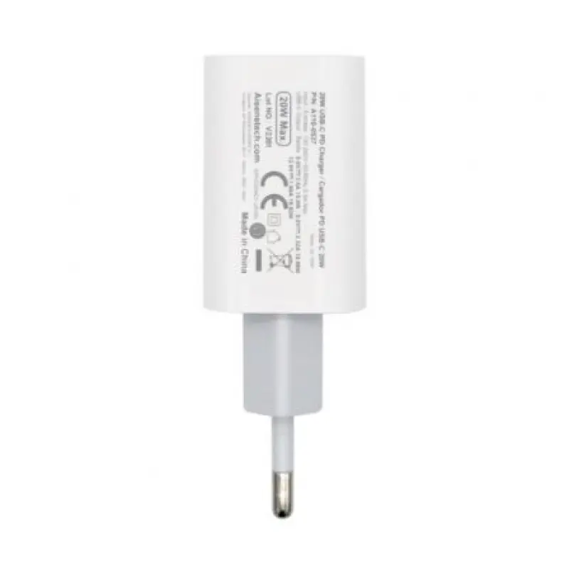 Cargador de Pared Aisens A110-0537/ 1xUSB Tipo-C/ 20W Cargador de Pared Aisens A110-0537/ 1xUSB Tipo-C/ 20W