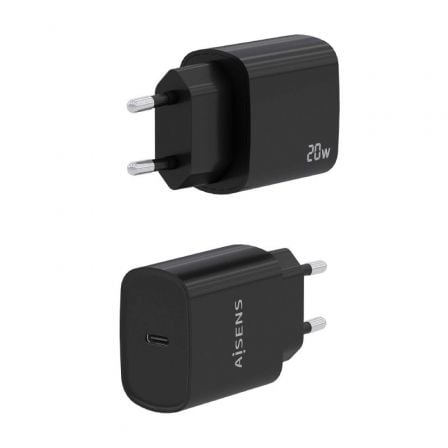 Cargador de Pared Aisens A110-0753/ 1xUSB Tipo-C/ 20W Cargador de Pared Aisens A110-0753/ 1xUSB Tipo-C/ 20W