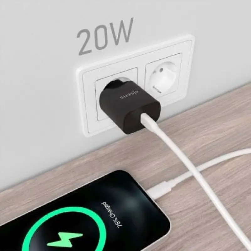 Cargador de Pared Aisens A110-0753/ 1xUSB Tipo-C/ 20W Cargador de Pared Aisens A110-0753/ 1xUSB Tipo-C/ 20W