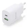 Cargador de Pared Aisens A110-0754/ 1xUSB Tipo-C/ 1xUSB/ 20W