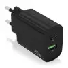 Cargador de Pared Aisens A110-0755/ 1xUSB Tipo-C/ 1xUSB/ 20W Cargador de Pared Aisens A110-0755/ 1xUSB Tipo-C/ 1xUSB/ 20W