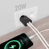 Cargador de Pared Aisens A110-0755/ 1xUSB Tipo-C/ 1xUSB/ 20W Cargador de Pared Aisens A110-0755/ 1xUSB Tipo-C/ 1xUSB/ 20W