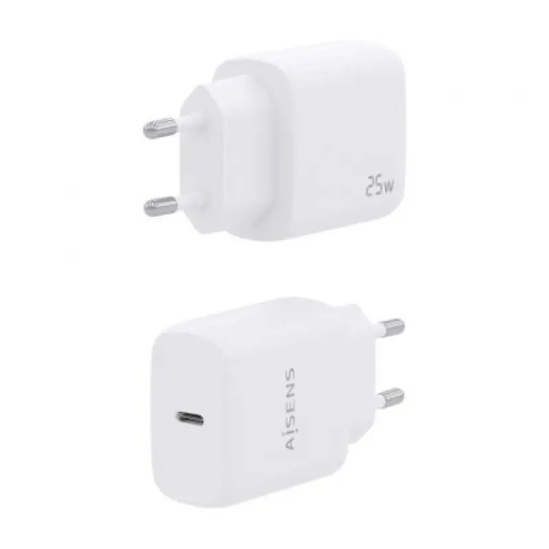 Cargador de Pared Aisens A110-0756/ 1xUSB Tipo-C/ 25W Cargador de Pared Aisens A110-0756/ 1xUSB Tipo-C/ 25W