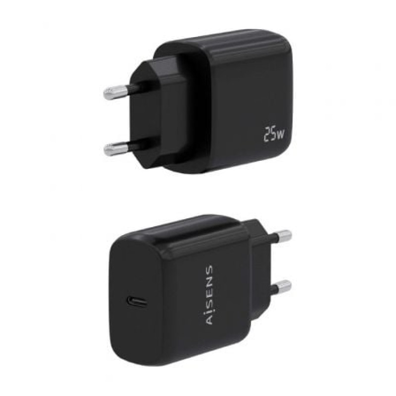 Cargador de Pared Aisens A110-0757/ 1xUSB Tipo-C/ 25W Cargador de Pared Aisens A110-0757/ 1xUSB Tipo-C/ 25W
