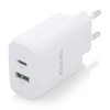 Cargador de Pared Aisens A110-0758/ 1xUSB Tipo-C/ 1xUSB/ 25W Cargador de Pared Aisens A110-0758/ 1xUSB Tipo-C/ 1xUSB/ 25W