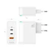 Cargador Gan de Pared Aisens ASCH-100W3P008-W/ 2xUSB Tipo-C/ 1x USB/ 100W