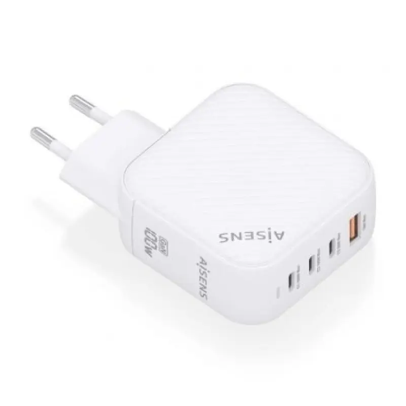 Cargador Gan de Pared Aisens ASCH-100W4P028-W/ 3xUSB Tipo-C/ 1x USB/ 100W Cargador Gan de Pared Aisens ASCH-100W4P028-W/ 3xUSB Tipo-C/ 1x USB/ 100W