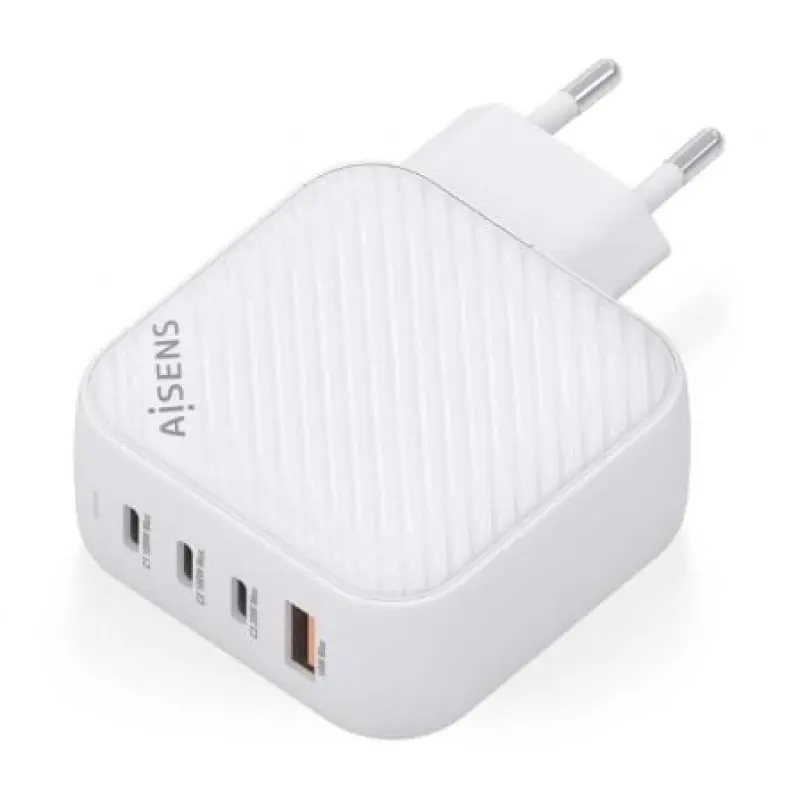 Cargador Gan de Pared Aisens ASCH-100W4P028-W/ 3xUSB Tipo-C/ 1x USB/ 100W Cargador Gan de Pared Aisens ASCH-100W4P028-W/ 3xUSB Tipo-C/ 1x USB/ 100W