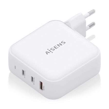 Cargador Gan de Pared Aisens ASCH-140W3P030-W/ 2xUSB Tipo-C/ 1xUSB/ 140W Cargador Gan de Pared Aisens ASCH-140W3P030-W/ 2xUSB Tipo-C/ 1xUSB/ 140W