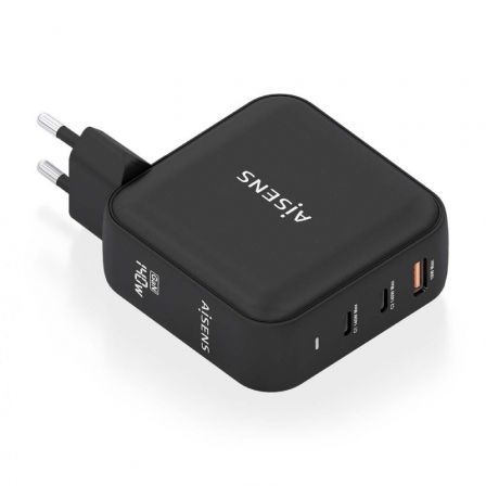 Cargador Gan de Pared Aisens ASCH-140W3P031-BK/ 2xUSB Tipo-C/ 1xUSB/ 140W Cargador Gan de Pared Aisens ASCH-140W3P031-BK/ 2xUSB Tipo-C/ 1xUSB/ 140W