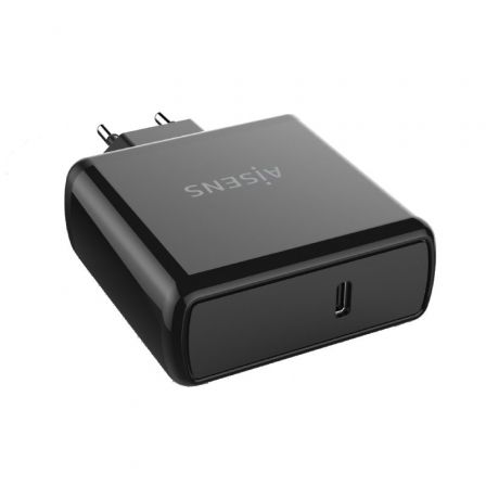 Cargador de Pared Aisens ASCH-1PD60-BK/ 1xUSB Tipo-C/ 60W Cargador de Pared Aisens ASCH-1PD60-BK/ 1xUSB Tipo-C/ 60W