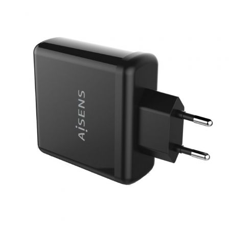 Cargador de Pared Aisens ASCH-1PD60-BK/ 1xUSB Tipo-C/ 60W Cargador de Pared Aisens ASCH-1PD60-BK/ 1xUSB Tipo-C/ 60W