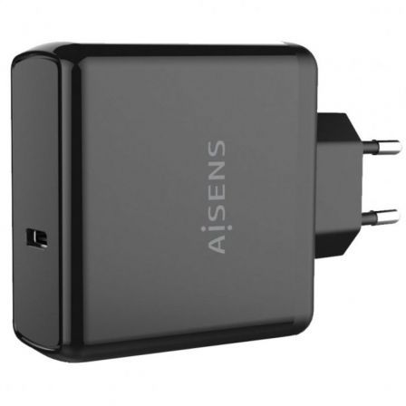 Cargador de Pared Aisens ASCH-1PD60-BK/ 1xUSB Tipo-C/ 60W Cargador de Pared Aisens ASCH-1PD60-BK/ 1xUSB Tipo-C/ 60W