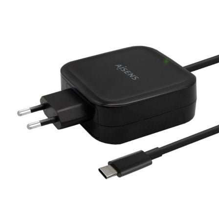 Cargador de Pared Aisens ASCH-1PD65WL-BK/ 1xUSB Tipo-C/ 65W Cargador de Pared Aisens ASCH-1PD65WL-BK/ 1xUSB Tipo-C/ 65W