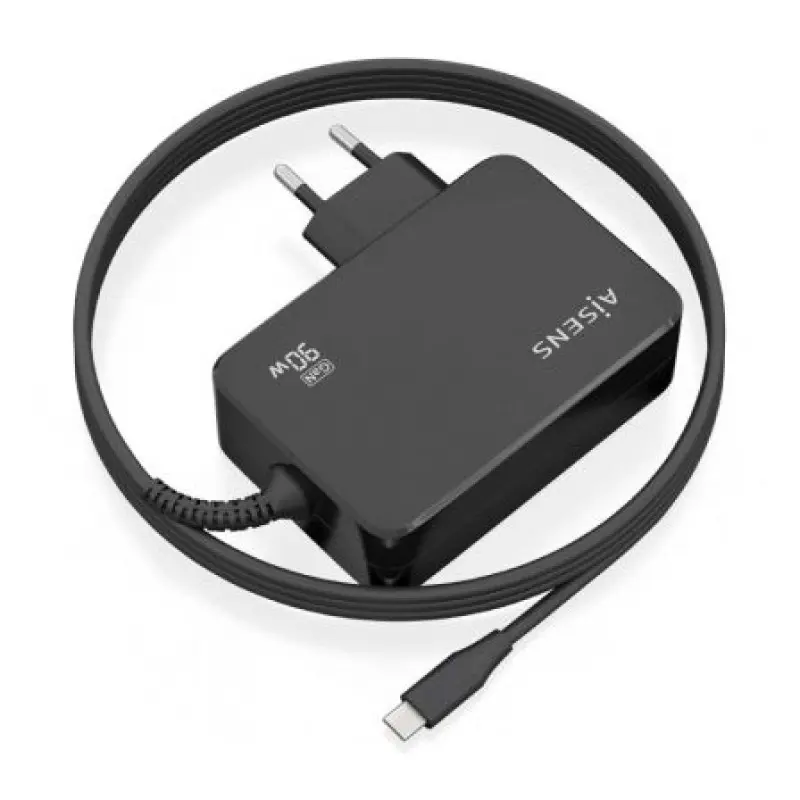 Cargador Gan de Pared Aisens ASCH-1PD90WL034-BK/ 1xUSB Tipo-C + Cable 1.8m/ 90W Cargador Gan de Pared Aisens ASCH-1PD90WL034-BK/ 1xUSB Tipo-C + Cable 1.8m/ 90W