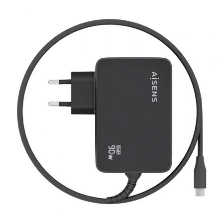 Cargador Gan de Pared Aisens ASCH-1PD90WL034-BK/ 1xUSB Tipo-C + Cable 1.8m/ 90W Cargador Gan de Pared Aisens ASCH-1PD90WL034-BK/ 1xUSB Tipo-C + Cable 1.8m/ 90W