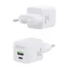 Cargador Gan de Pared Aisens ASCH-25W2P014-W/ 1xUSB Tipo-C/ 1xUSB/ 25W Cargador Gan de Pared Aisens ASCH-25W2P014-W/ 1xUSB Tipo-C/ 1xUSB/ 25W
