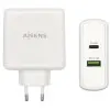 Cargador de Pared Aisens ASCH-2PD30QC-W/ 1xUSB Tipo-C/ 1x USB/ 48W Cargador de Pared Aisens ASCH-2PD30QC-W/ 1xUSB Tipo-C/ 1x USB/ 48W