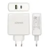 Cargador de Pared Aisens ASCH-2PD30QC-W/ 1xUSB Tipo-C/ 1x USB/ 48W Cargador de Pared Aisens ASCH-2PD30QC-W/ 1xUSB Tipo-C/ 1x USB/ 48W