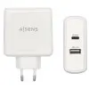 Cargador de Pared Aisens ASCH-2PD45A-W/ 1xUSB Tipo-C/ 1x USB/ 57W Cargador de Pared Aisens ASCH-2PD45A-W/ 1xUSB Tipo-C/ 1x USB/ 57W