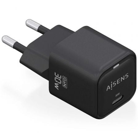 Cargador Gan de Pared Aisens ASCH-30W1P019-BK/ 1xUSB Tipo-C/ 30W Cargador Gan de Pared Aisens ASCH-30W1P019-BK/ 1xUSB Tipo-C/ 30W