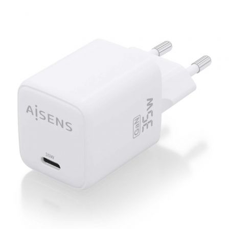 Cargador Gan de Pared Aisens ASCH-35W1P016-W/ 1xUSB Tipo-C/ 35W Cargador Gan de Pared Aisens ASCH-35W1P016-W/ 1xUSB Tipo-C/ 35W