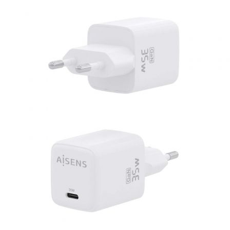 Cargador Gan de Pared Aisens ASCH-35W1P016-W/ 1xUSB Tipo-C/ 35W Cargador Gan de Pared Aisens ASCH-35W1P016-W/ 1xUSB Tipo-C/ 35W