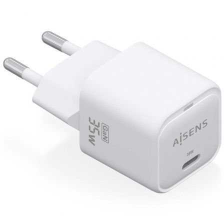 Cargador Gan de Pared Aisens ASCH-35W1P022-W/ 1xUSB Tipo-C/ 35W Cargador Gan de Pared Aisens ASCH-35W1P022-W/ 1xUSB Tipo-C/ 35W